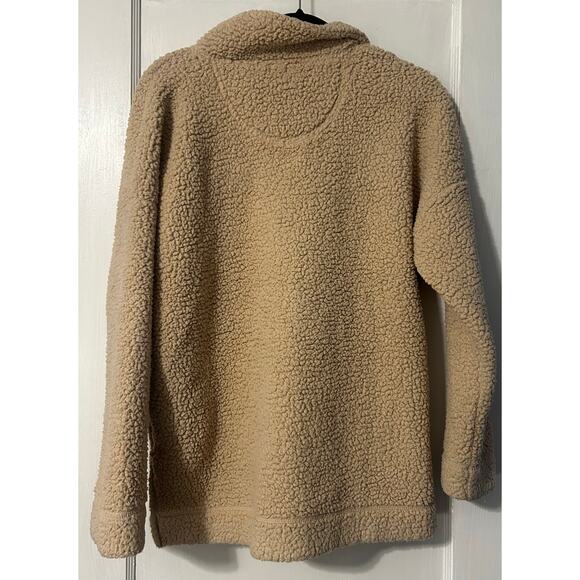 Aerie women’s oversized quarter snap Sherpa sweater fleece size XS - Picture 3 of 4
